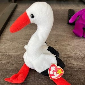 Beanie Babies Ty Stilts the Stork With Errors